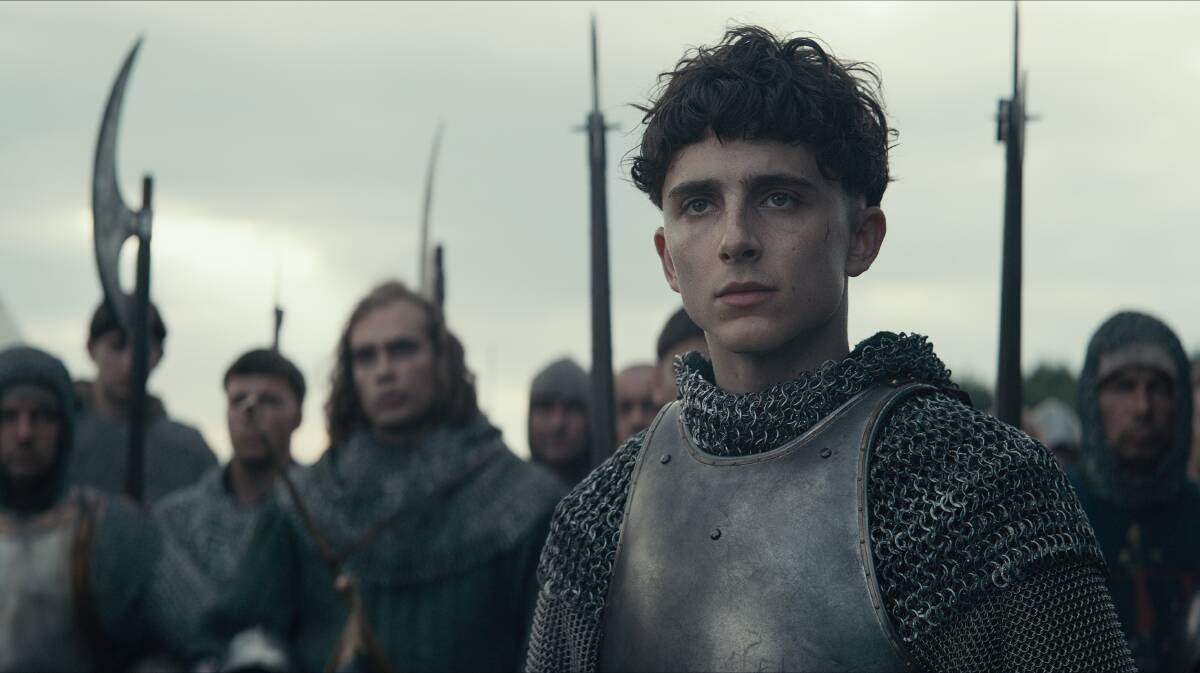 Timothee Chalamet is an interesting casting choice in The King. Picture: Netflix
