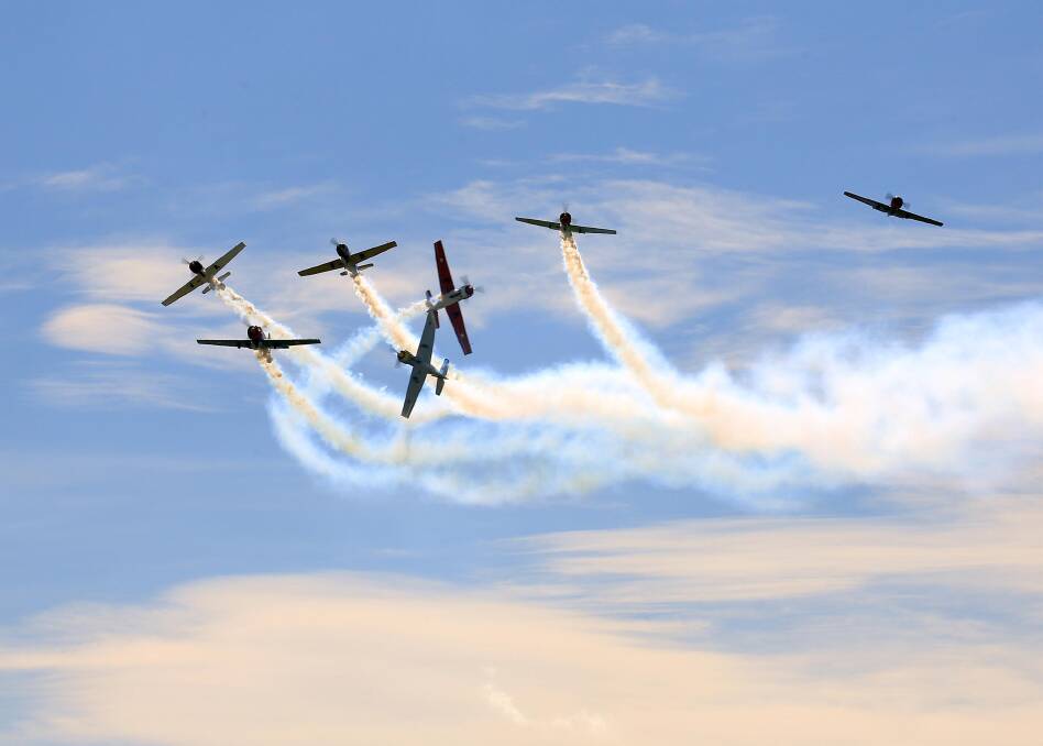 Action in the air: The Warbirds Over Wanaka airshow on New Zealand's South Island.
