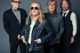From left, Cheap Trick's Rick Nielsen, Robin Zander, Tom Petersson and Daxx Nielsen. Picture by Jeremy Harris