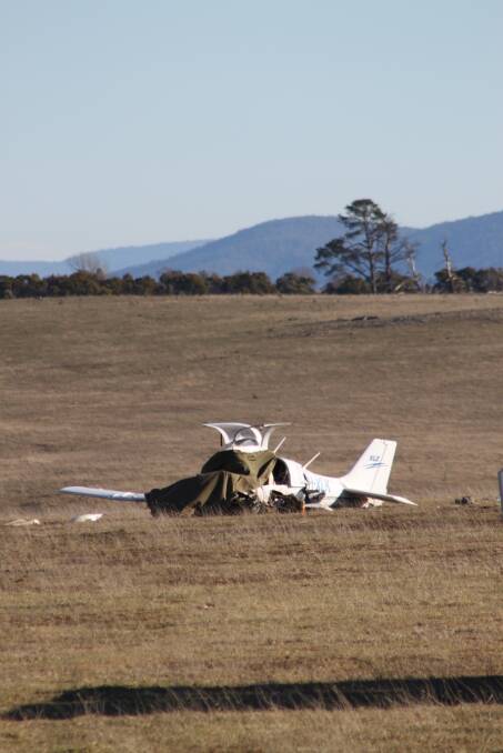 The plane in which one person has died this morning