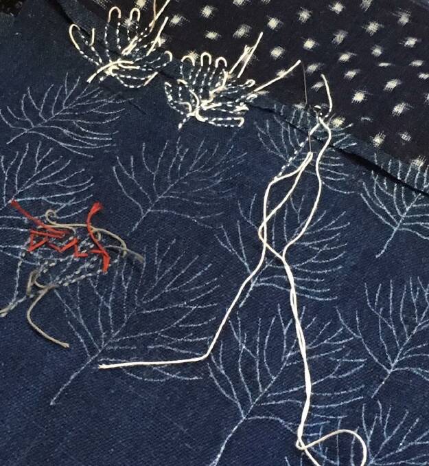 Sashiko stitching