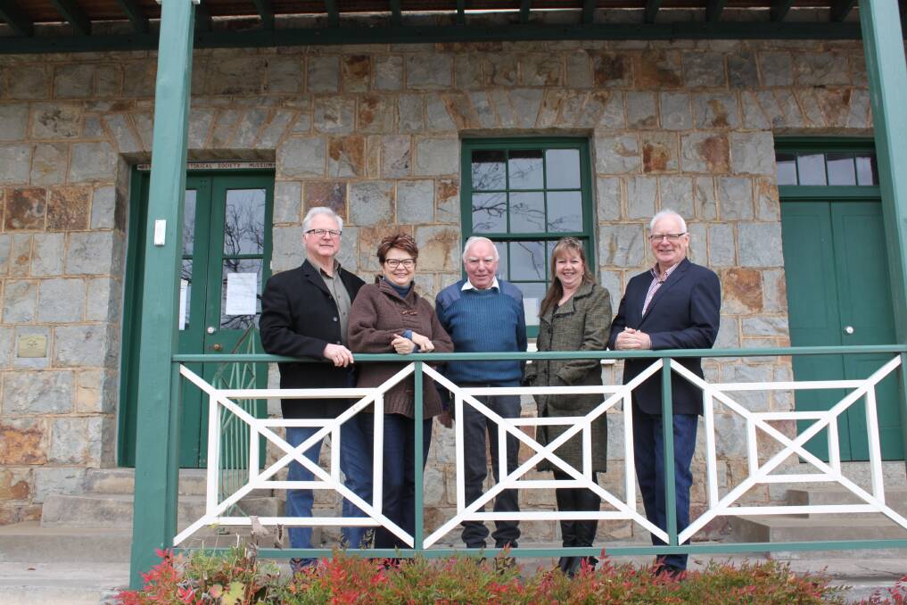 Braidwood Business Chamber members: Colin McLean, Lea Barrett, Jamie Raynolds, Suzanne Gearing and Neil White. The new Chamber aims at promoting local business and opportunities for business in the region.