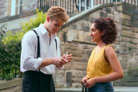 Leo Woodall is Dexter and Ambika Mod is Emma in Netflix's One Day, while, below Nia DaCosta directs The Marvels. Pictures by Netflix, Disney+