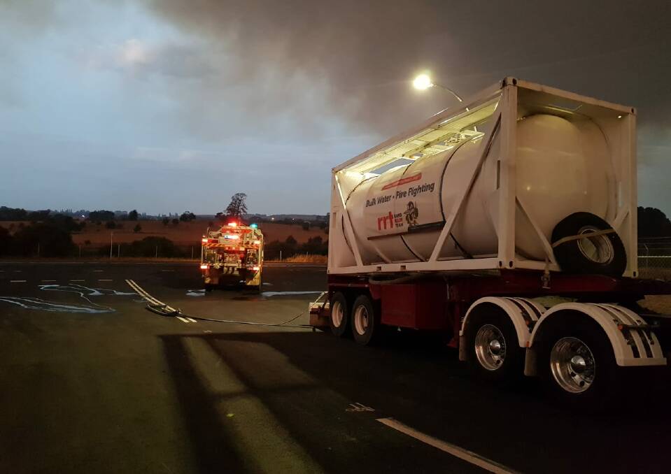 Two Rapid Relief water tankers have been deployed to the fires.