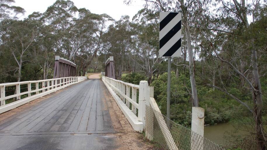 NEW ERA: The timber Charleyong Bridge will be replaced with a concrete structure.