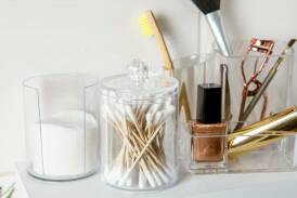 I CAN SEE CLEARLY NOW: Transform your beauty collection from chaos to calm with the help of clear containers. Photo: Shutterstock 