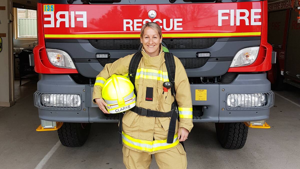 Firefighter Nicky Clarke from Station 236 in Braidwood will race to climb all 1504 stairs of the Sydney Tower Eye in October.