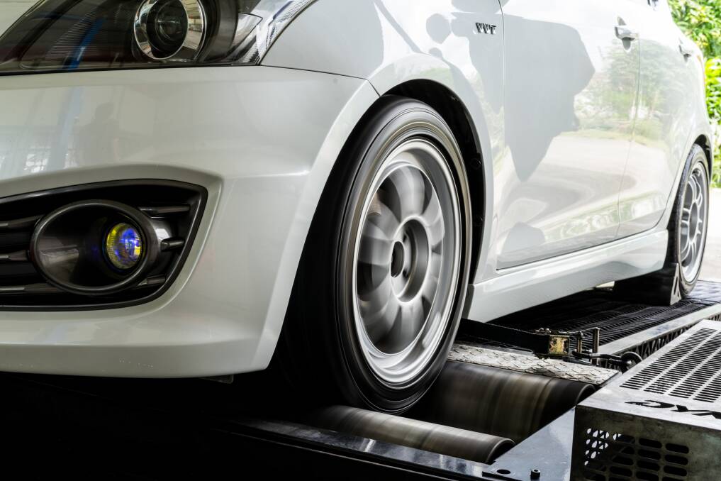 Chassis dyno. The output at the wheels is what really matters. Photo: Shutterstock.