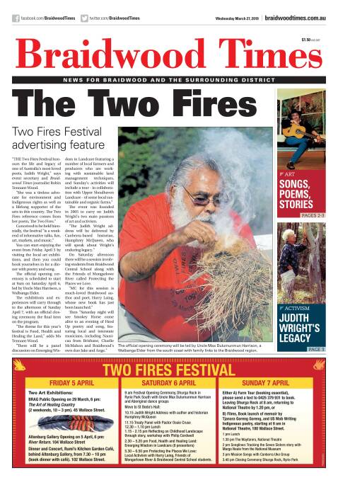 Arts and activism at the Two Fires Festival