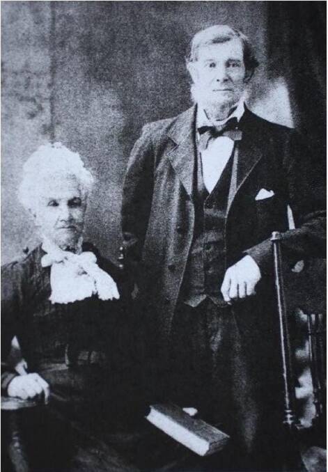 Thomas Shoebridge with his wife Catherine (nee McPherson). They moved from Araluen to Bolaro area on Buckenbowra Creek in 1866. Both are buried in Nelligen cemetery. 