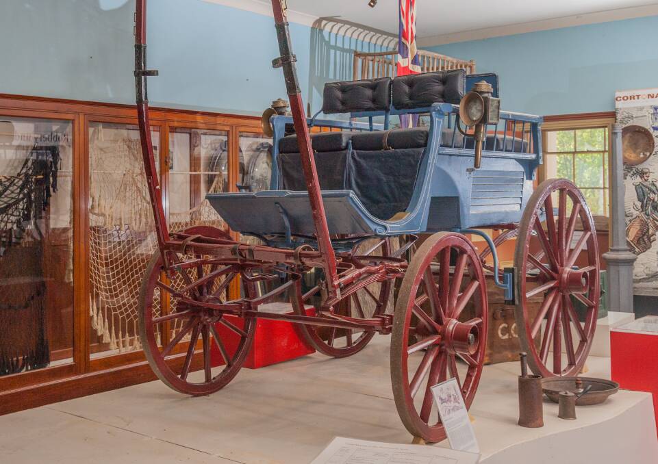 ROBBERY RELIC: The original Araluen Gold Escort wagonette on display in Braidwood Museum.