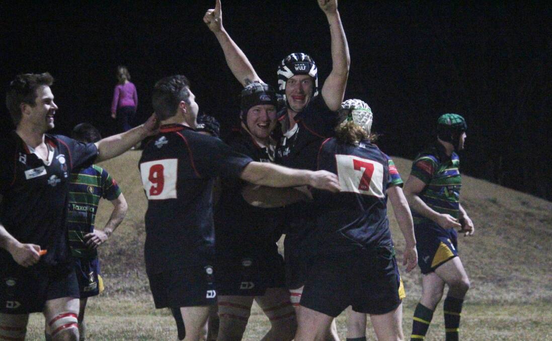 Celebrating: One of the season highlight for the Braidwood Redbacks was their first victory over the Bungendore Mudchooks, who were 2018 grand finalists, in more than a decade. Photo: Zac Lowe.