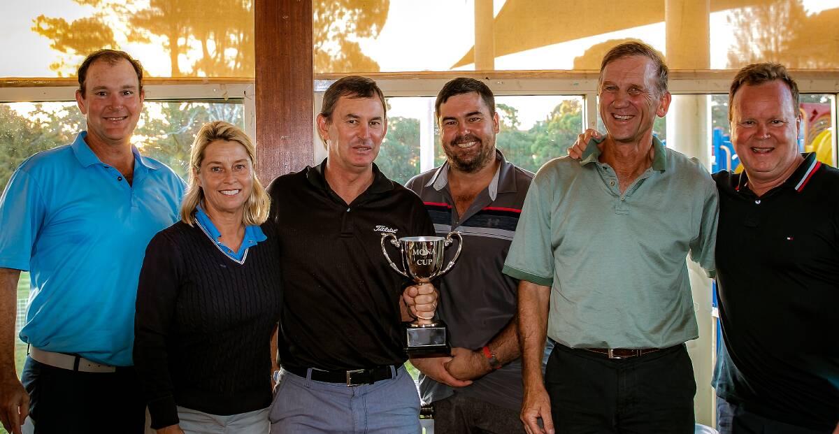Inaugural cup: The winners from the inaugural Mona Cup were all smiles on Saturday afternoon. Photo: Kathy Toirkens. 