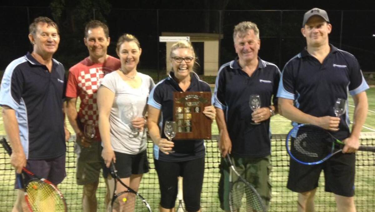 Incumbent Champions: Team Four were the winners of the Braidwood Tennis Club's Spring competition in 2018. Photo: Braidwood Tennis Club.