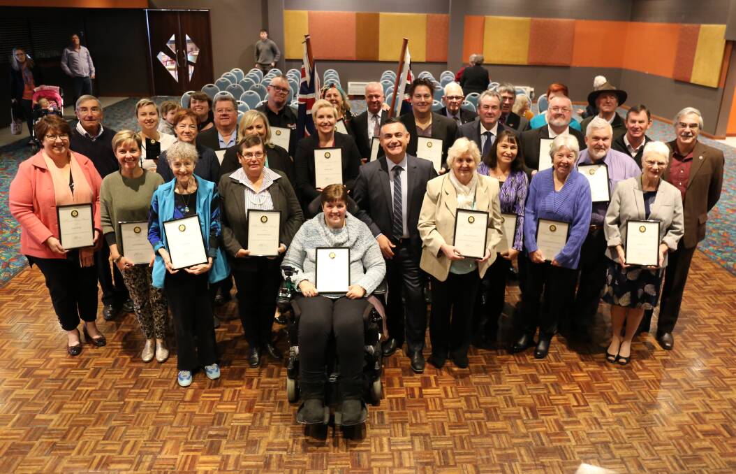 Monaro Service Award recipients from the north of the electorate. Photo supplied
