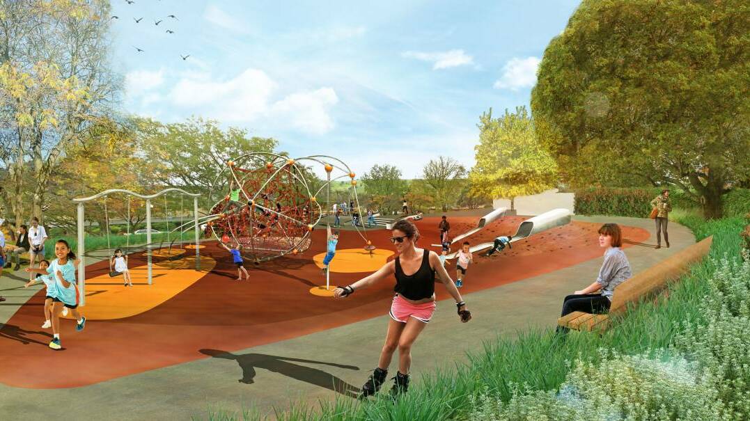 “An intergenerational play space in Ryrie Park ... could include skateable elements." Image courtesy QPRC