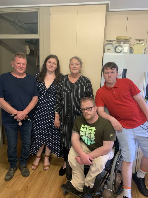 FAMILY: Stephen, Sarah, Julie, Ben and Matt Curran before Julie lost her battle against cancer in 2019.