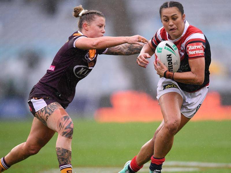 Corban McGregor (r) is expected to move to five-eighth for the women's NSW Origin team.