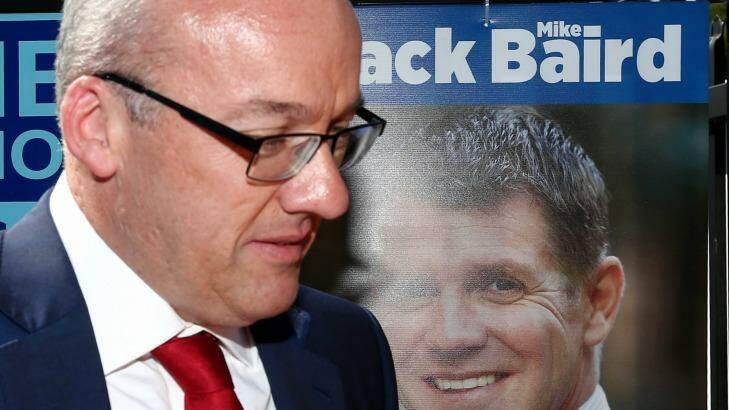 Polls are pointing to a loss for Labor's Luke Foley in the NSW election.  Photo: Alex Ellinghausen