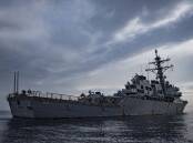 The US military says it is aware of reports the USS Carney and other vessels have been attacked. (AP PHOTO)
