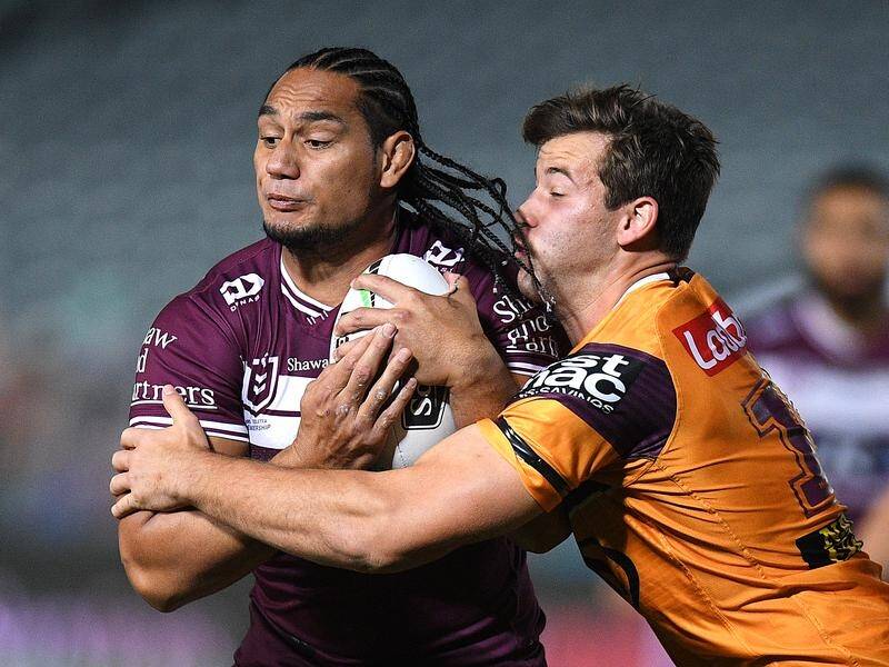 Martin Taupau (l) says Manly can topple ladder-leaders Parramatta and are out for revenge.