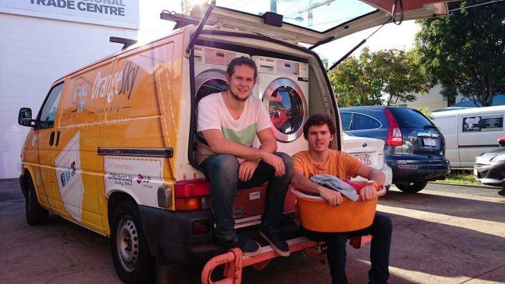 Orange Sky founders Nic Marchesi and Lucas Patchett.  Photo: Kristian Silva
