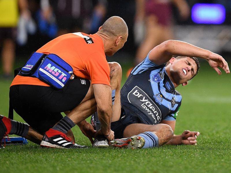Nathan Cleary is set to return for Penrith after hurting an ankle injury during State of Origin II.