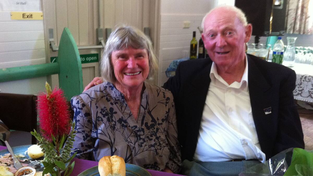 Mrs Marilla Lowrey OAM with her husband David at a function in Braidwood last year.