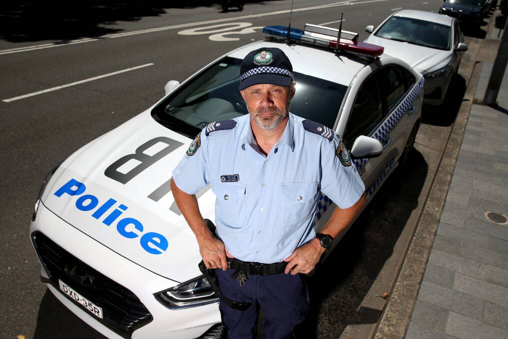 Manly police officer Sergeant Matt Paterson. Picture: Geoff Jones
