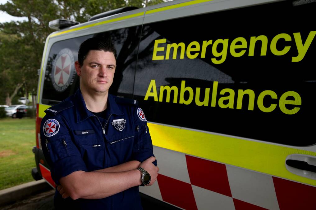 Mona Vale paramedic Ben Tory. Picture: Geoff Jones