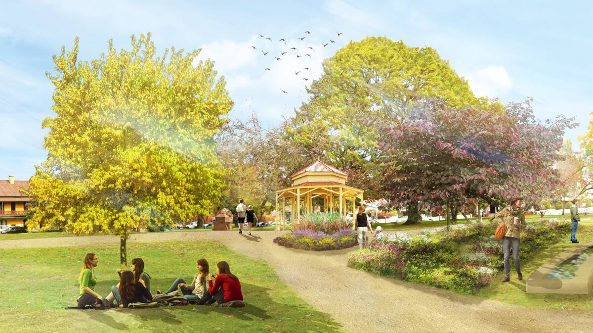 FUTURE FOCUS: Concept plans for Ryrie Park as drafted by Heritage Landscape consultants Phillip-Marle. Photo: Phillip-Marle.