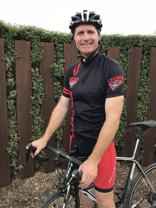 Brian Daniher will be riding 700 kilometres from Ungarie to Melbourne in March. Photo: supplied.