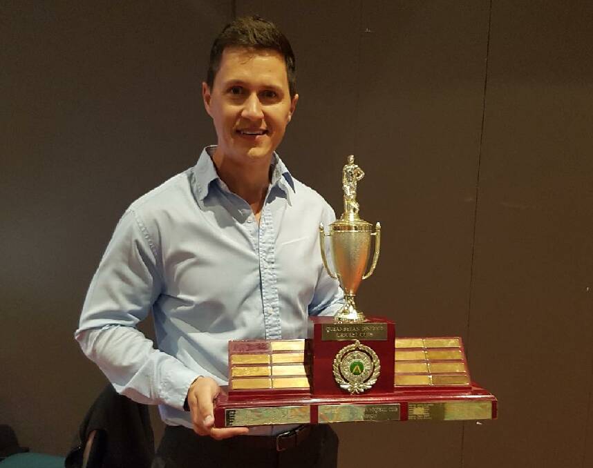 Michael Stachow with his award. Photo: supplied.
