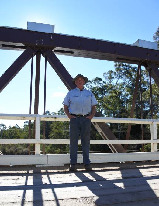 NATURAL SETTING: Bill Chalmers wants to see Charleyong Bridge preserved as part of the heritage of the historic wool route on which it sits. Photo: Elspeth Kernebone