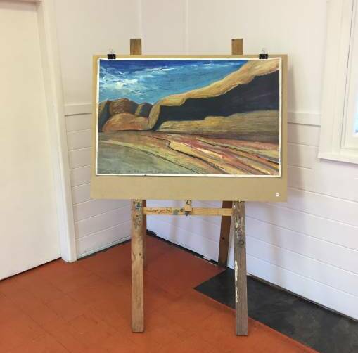 Uluru (standing wave), by Mark Sullivan at a previous Members' Exhibition. Photo: file.