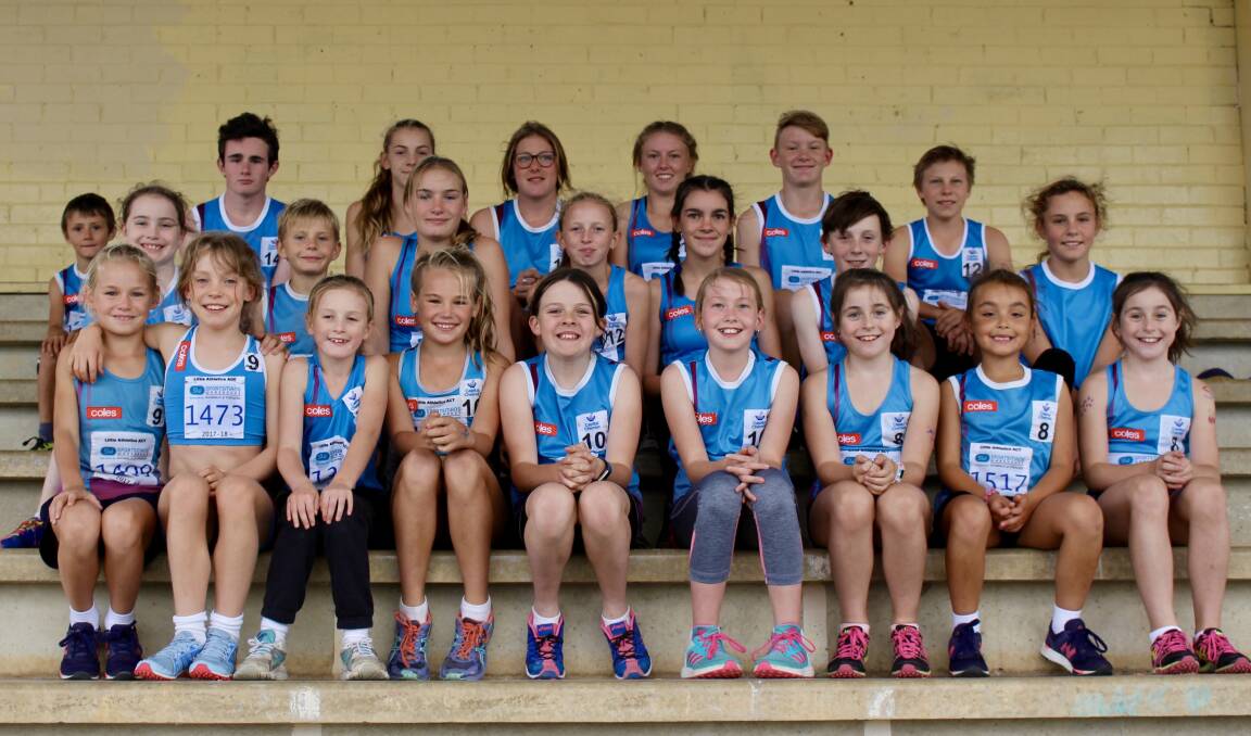 ATHLETIC ACHIEVERS: Members of the Goulburn Mulwarree Little Athletics Club including members of the Dixon family. Photo: Sammy Elder.