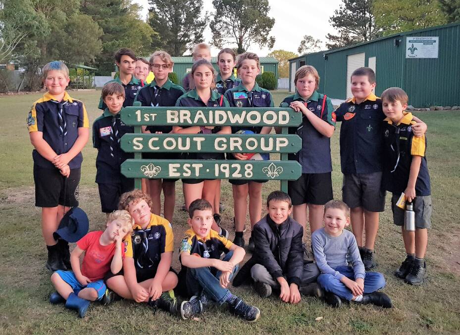 Some young Braidwood scouts. Photo: supplied.
