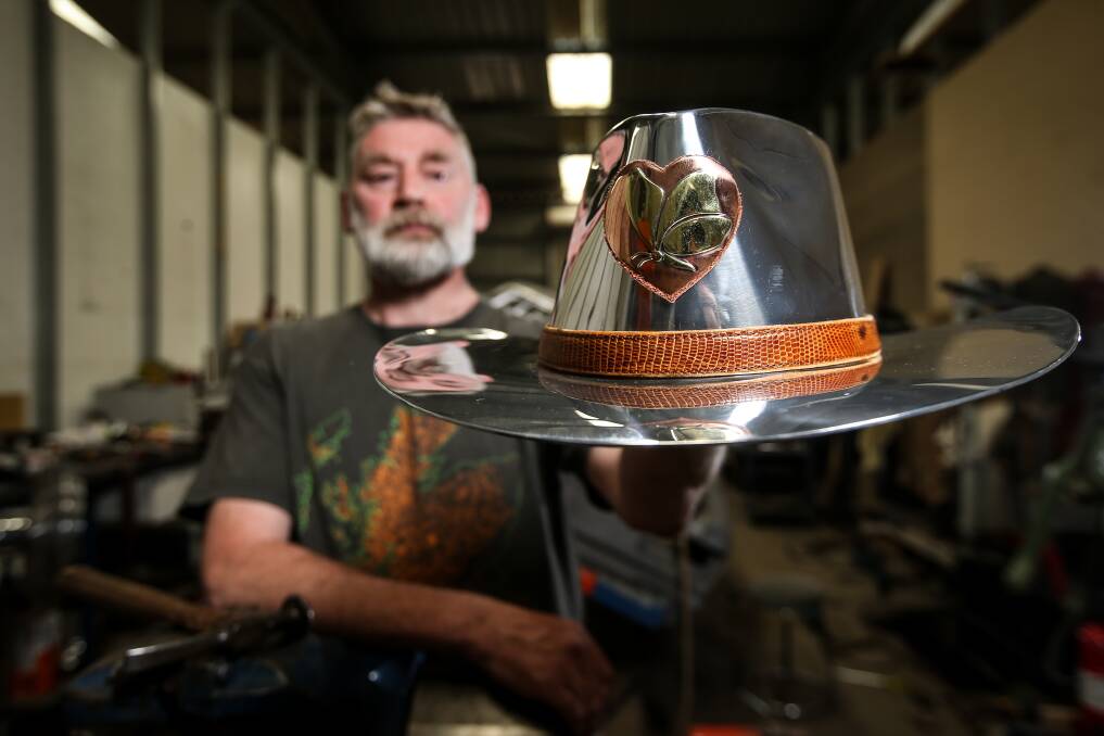 FUNDRAISER: Raffle tickets for Mark Lloyd Riddell's Akubra will be sold in Melbourne at this week's equestrian showcase Equitana. Picture: JAMES WILTSHIRE
