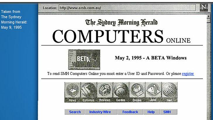 The Sydney Morning Herald website originally contained only technology or 'computers' content.