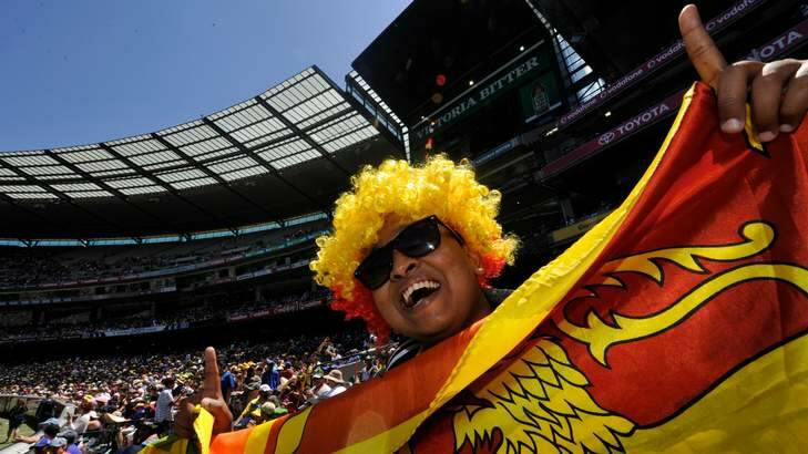Game on ... Sri Lankan fans will be craving a victory at the SCG.
