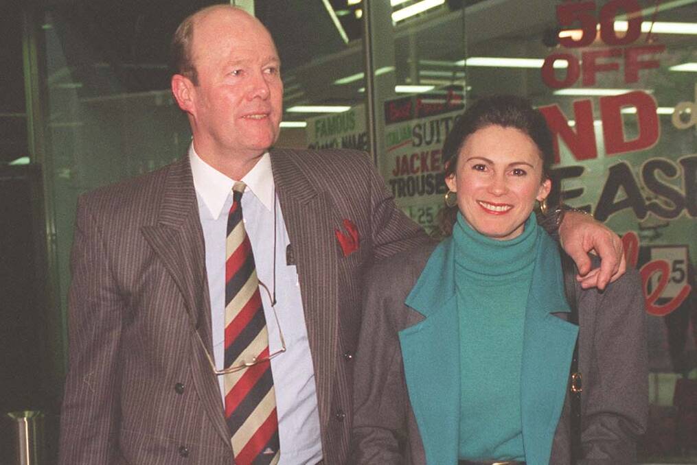 Tony Greig pictured with wife Vivian.