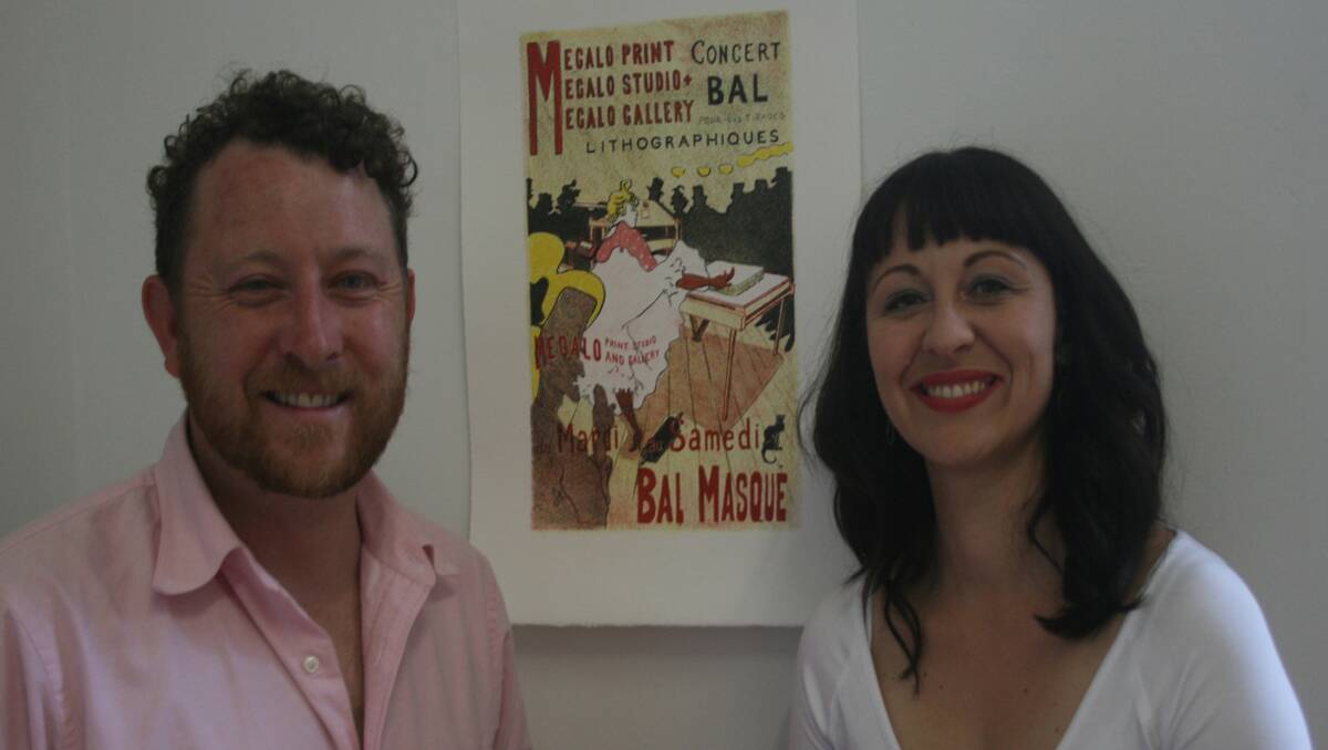 Curator Julian Laffan with Kate Russell from the NGA.