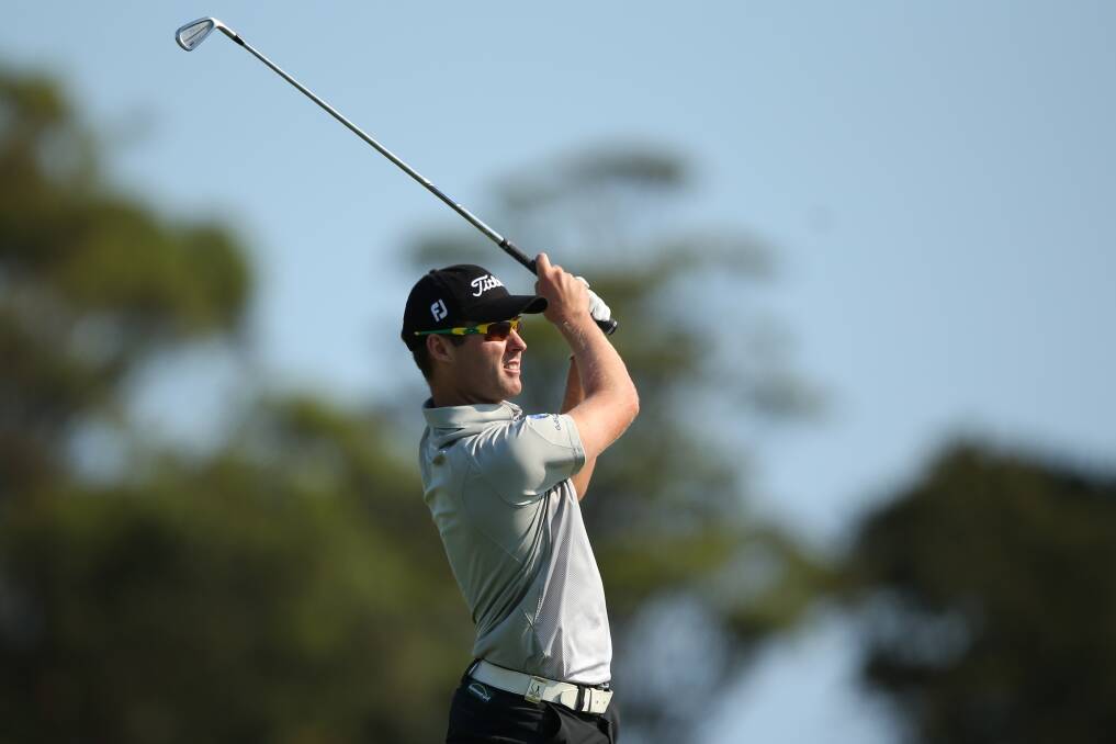 Matthew Griffin of Australia plays a shot during round one of the 2012 Australian Open at The Lakes Golf Club in Sydney, Australia. Photo by Mark Metcalfe/Getty Images