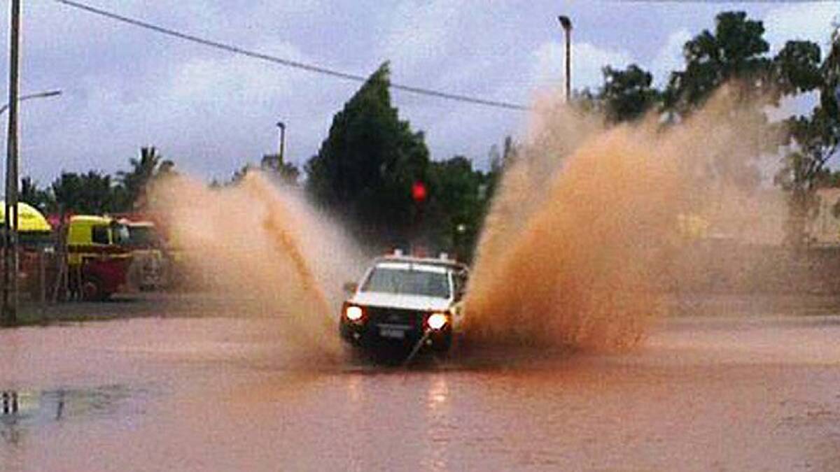 The Pilbara in flood. Photo: Daryl Hallam and perthweatherlive.com