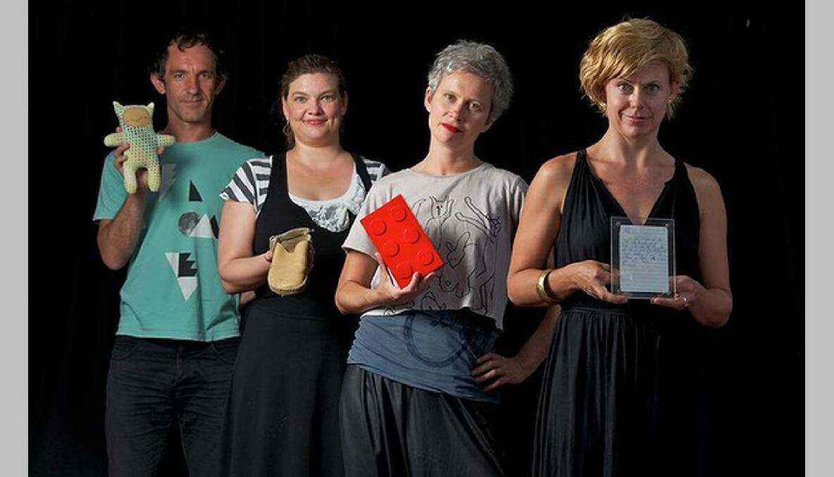 Organisers of Hartefacts Exhibition. Pierre Proske, Marissa Cooke, Jodi Newcombe and Jodie Aherns. Photo: Wayne Taylor