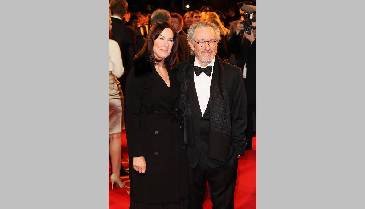 Director Steven Spielberg and Producer Kathleen Kennedy. Photo by Tim Whitby/Getty Images